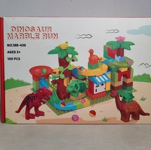 Blocks Dinosaur Marble Run - 100 Pieces